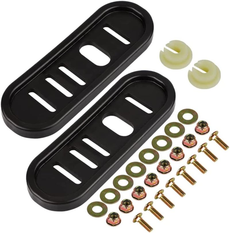 HUSWELL 490-241-0010 Snowblower Slide Shoes Skid Shoe (2 Pack) with Mounting Hardware for Universal MTD Snow Thrower - Image 2